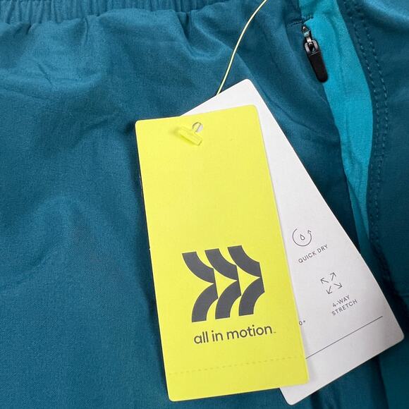 All in Motion Men's Blue Shorts With Pockets - Size XXL - NWT - Picture 5 of 9